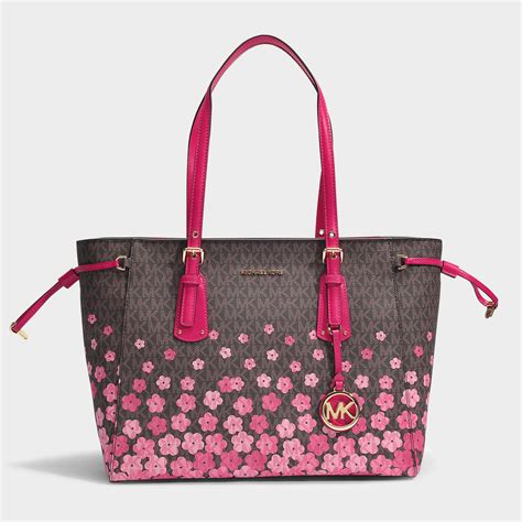 michael kors purse with flowers